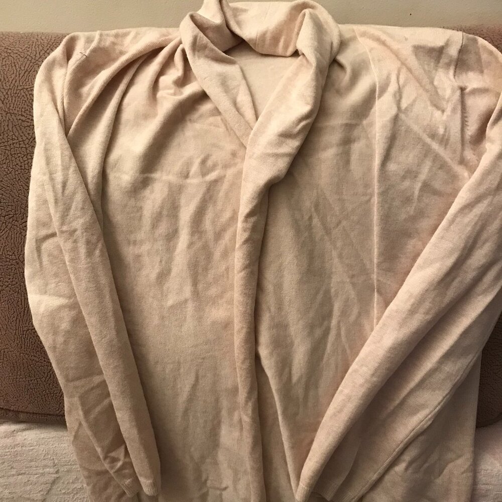 Zara Knit Belted Women's shawl neck Long Sleeves Open Front Cardigan